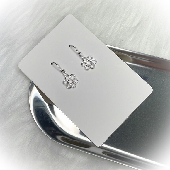 💕Super Cute Sterling Silver Atom Dangle Earrings💕 - Picture 5 of 7